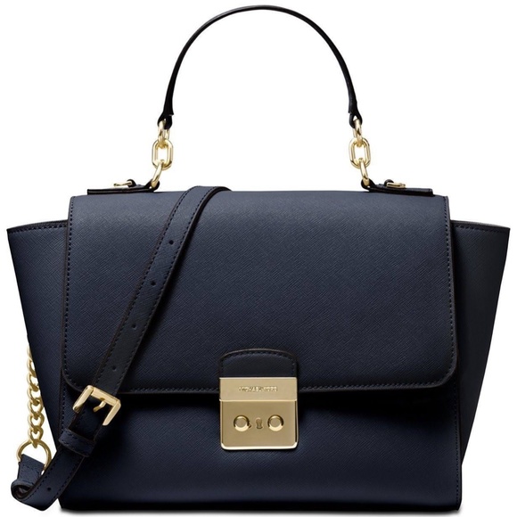 Michael Kors Handbags - Michael Kors Brandi Top Handle Satchel (Admiral)